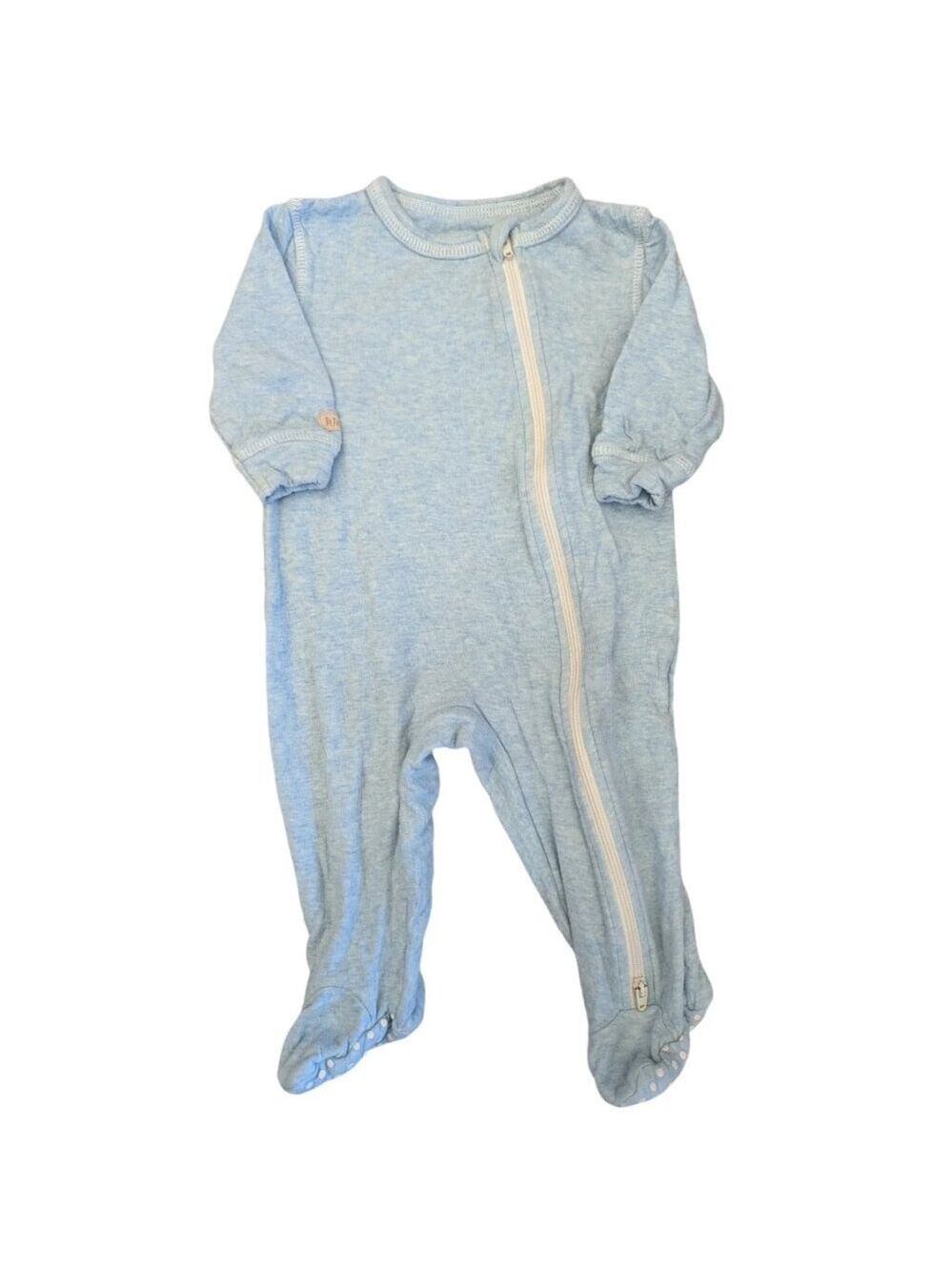 Juddlies Blue Cotton Footed Sleeper Footie‎ 3-6m
